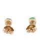Earrings 14K Emerald Stud Earrings