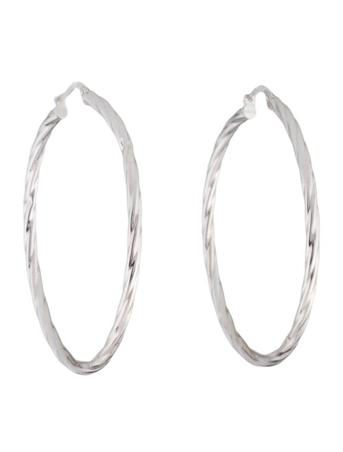 Earrings 14K Twisted Hoop Earrings