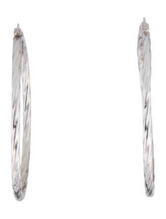 Earrings 14K Twisted Hoop Earrings