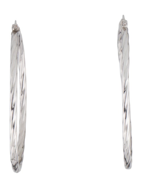 Earrings 14K Twisted Hoop Earrings