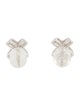 Earrings 18K Diamond X Stud Earrings