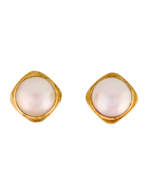 Earrings 14K Pearl Earclips