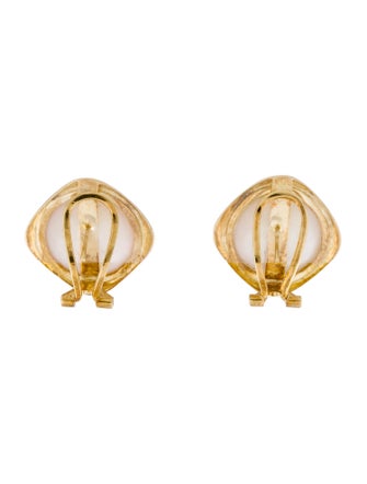 Earrings 14K Pearl Earclips