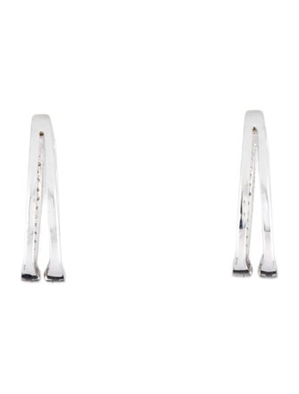 Earrings 14K Diamond Hoop Earrings