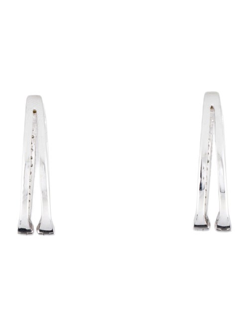 Earrings 14K Diamond Hoop Earrings