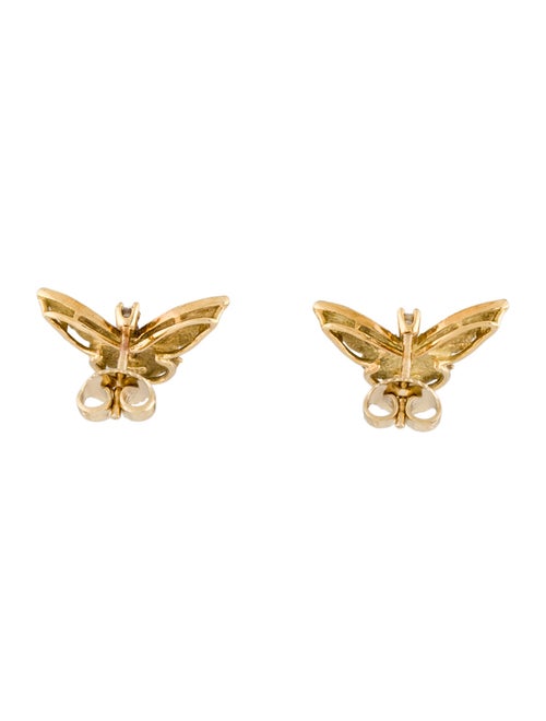 Earrings 18K Diamond Butterfly Stud Earrings
