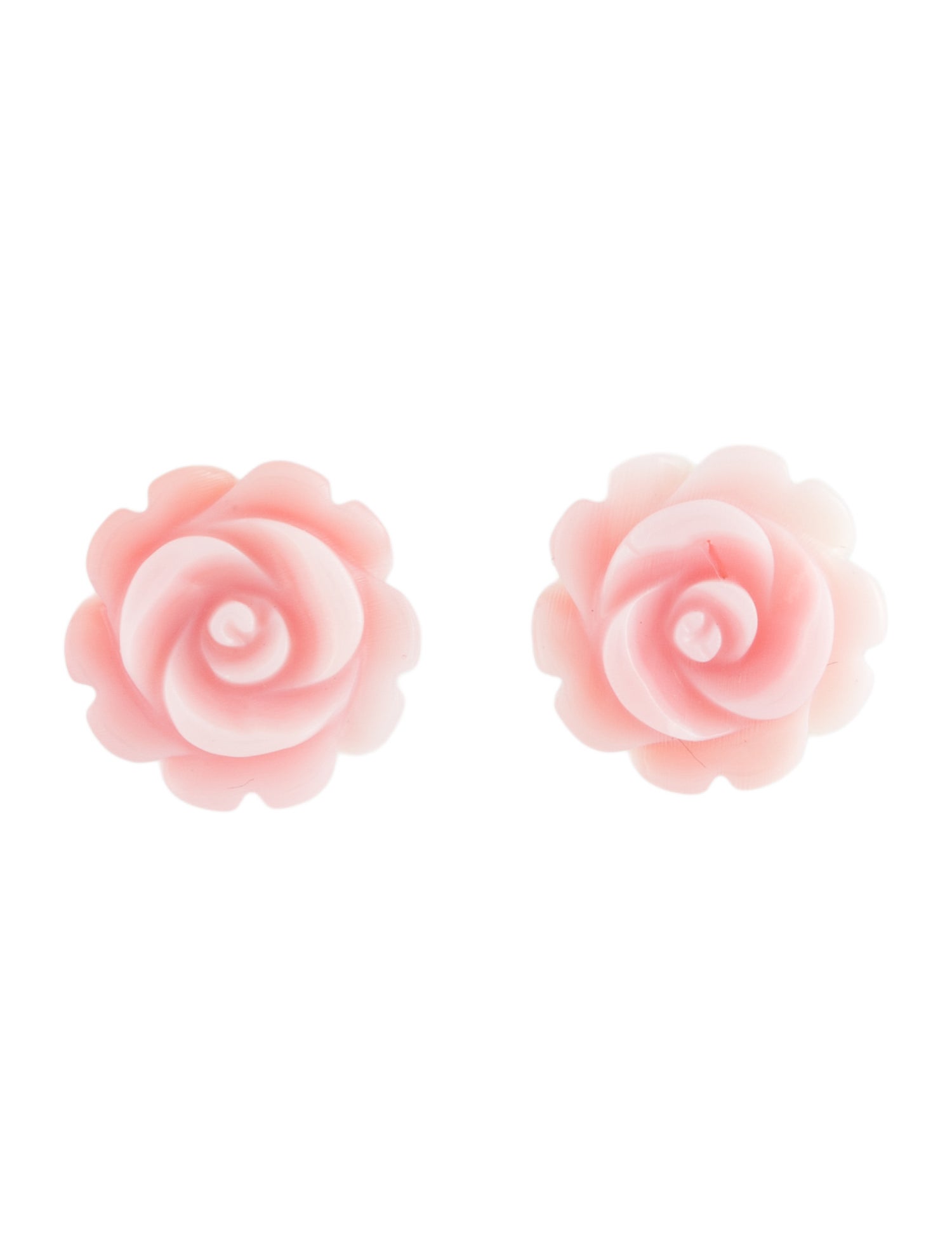 Earrings 14K Shell Floral Stud