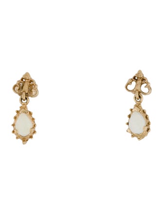 Earrings 14K Opal Dangle Earrings