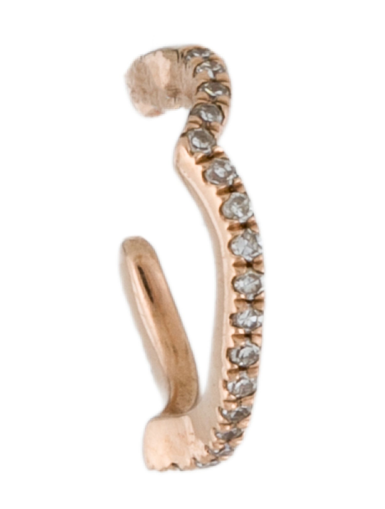 Earrings 14K Diamond Pavé Single Ear Cuff