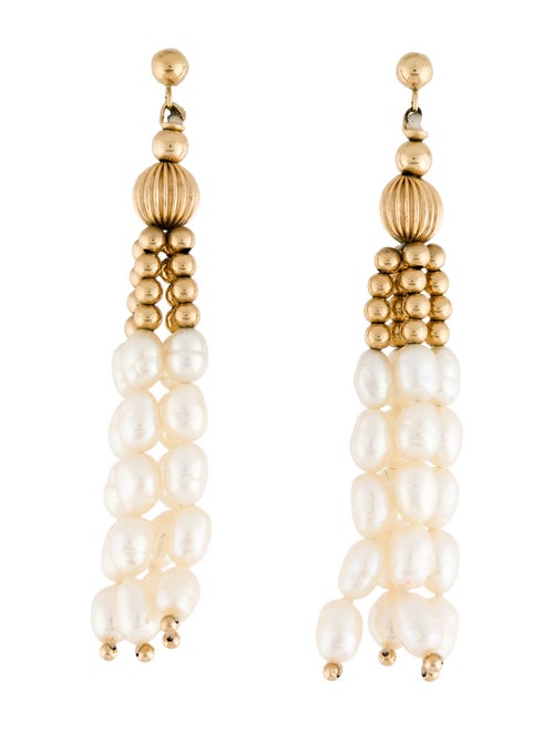 Earrings 14K Pearl Tassel Earrings