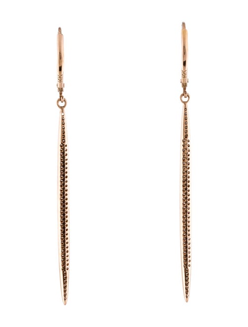 Earrings 14K Diamond Stick Drop Earrings