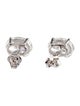 Earrings 14K 2.00ctw Lab-Grown Diamond Solitaire Stud Earrings