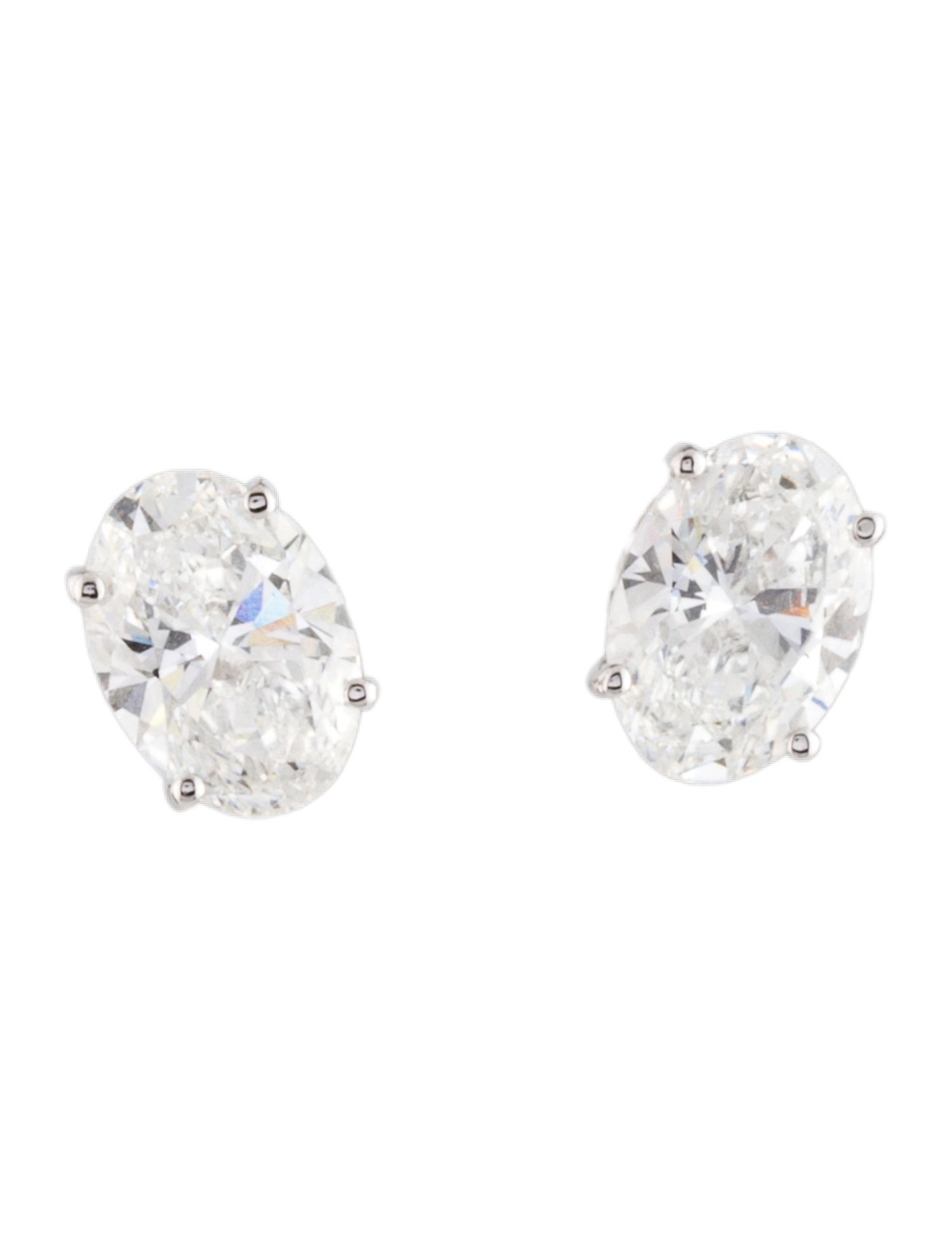Earrings 14K 2.00ctw Lab-Grown Diamond Solitaire Stud Earrings