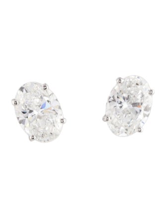 Earrings 14K 2.00ctw Lab-Grown Diamond Solitaire Stud Earrings