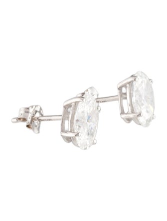 Earrings 14K 2.00ctw Lab-Grown Diamond Solitaire Stud Earrings
