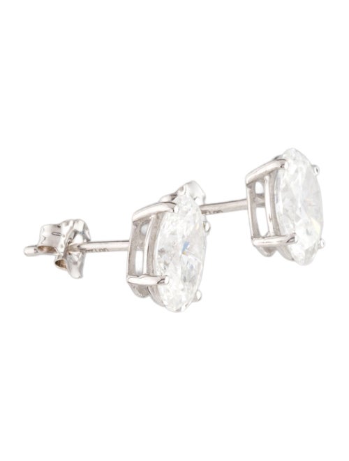 Earrings 14K 2.00ctw Lab-Grown Diamond Solitaire Stud Earrings