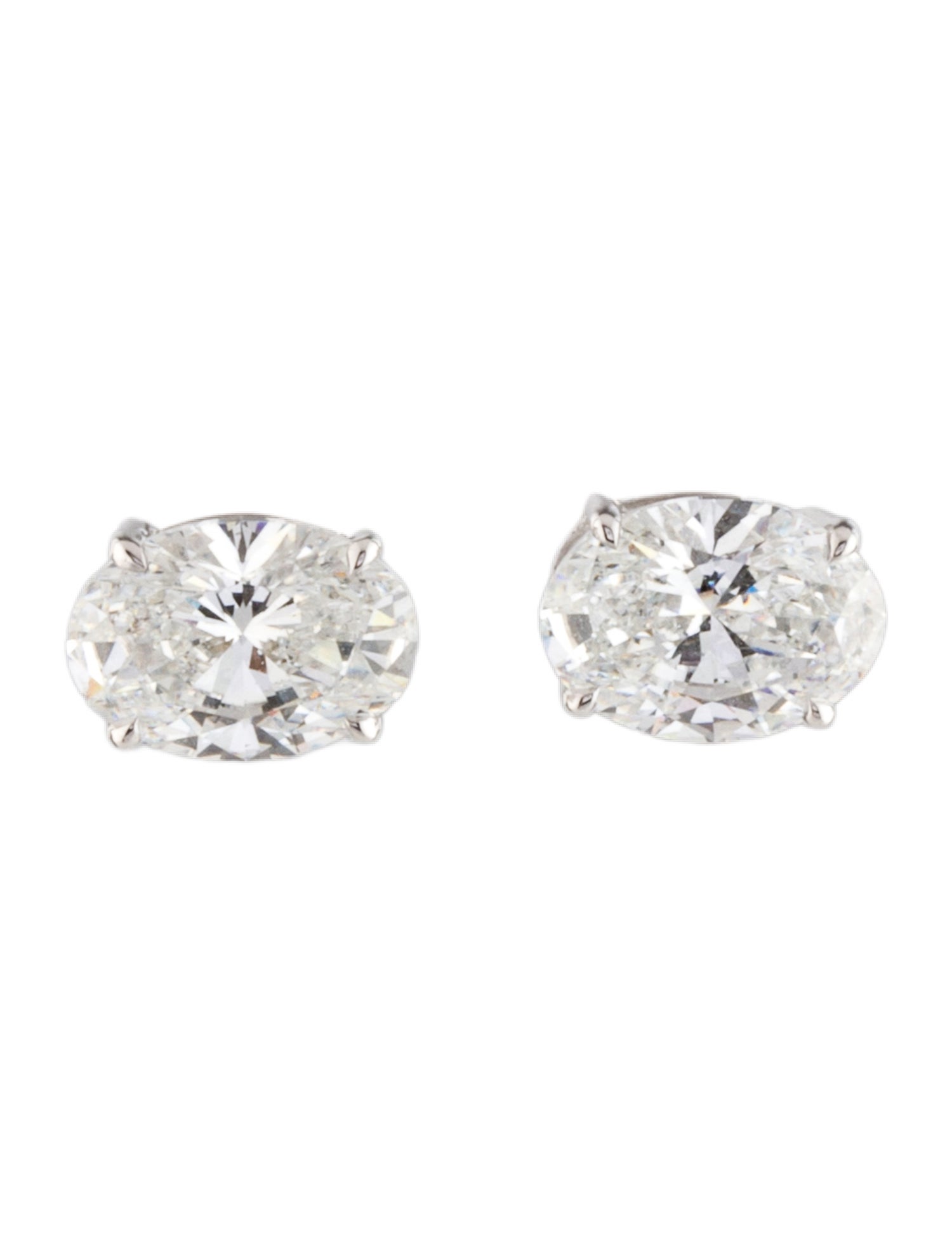 Earrings 14K 2.00ctw Lab-Grown Diamond Solitaire Stud Earrings