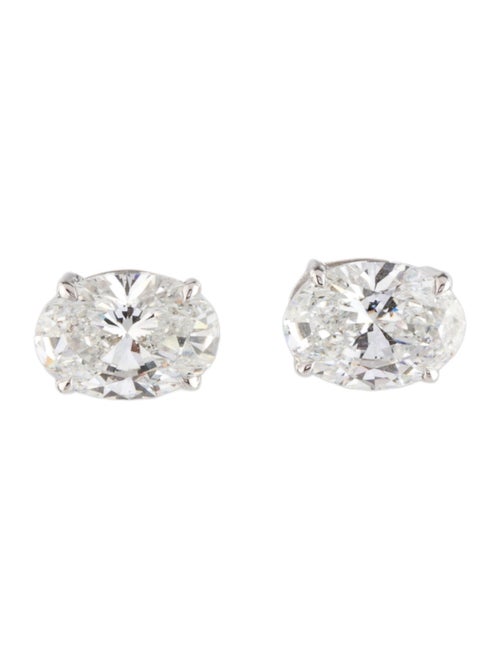Earrings 14K 2.00ctw Lab-Grown Diamond Solitaire Stud Earrings