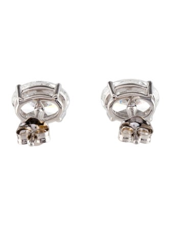 Earrings 14K 2.00ctw Lab-Grown Diamond Solitaire Stud Earrings