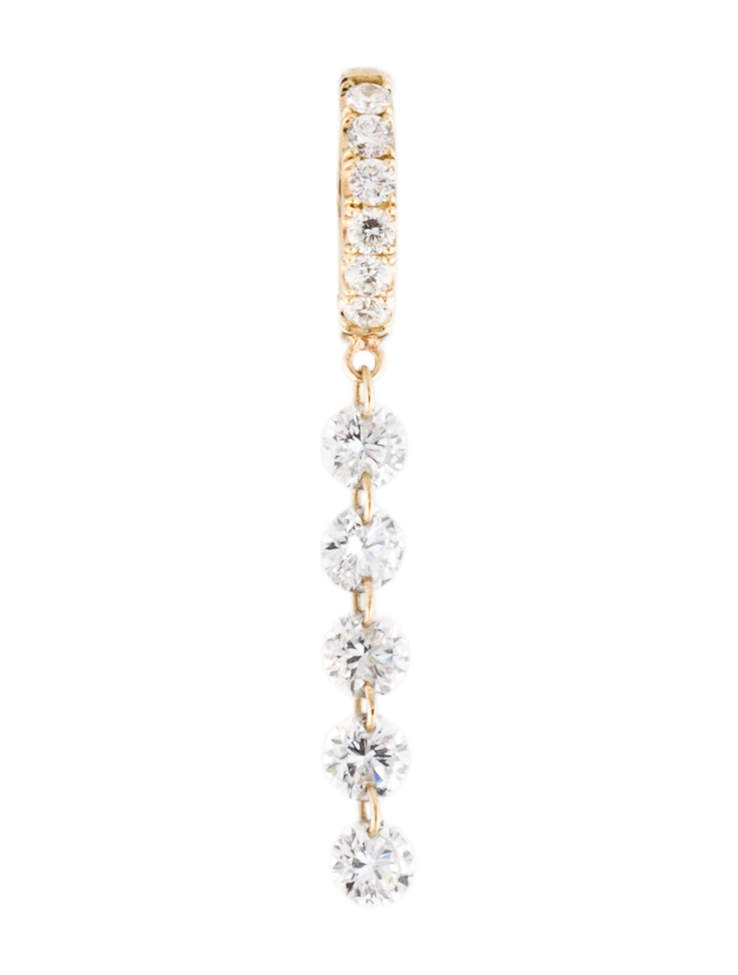 Earrings 14K Lab-Grown Diamond Single Drop Earring