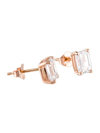 Earrings 14K 1.50ctw Lab-Grown Diamond Solitaire Stud Earrings