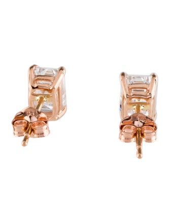 Earrings 14K 1.50ctw Lab-Grown Diamond Solitaire Stud Earrings