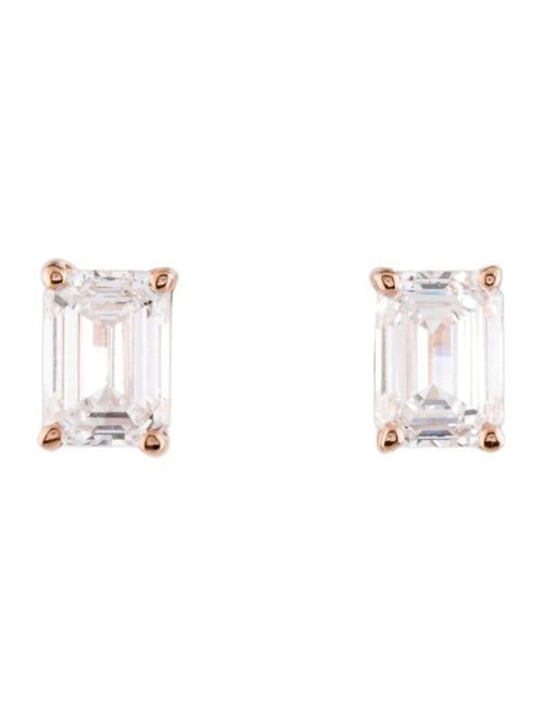 Earrings 14K 1.50ctw Lab-Grown Diamond Solitaire Stud Earrings