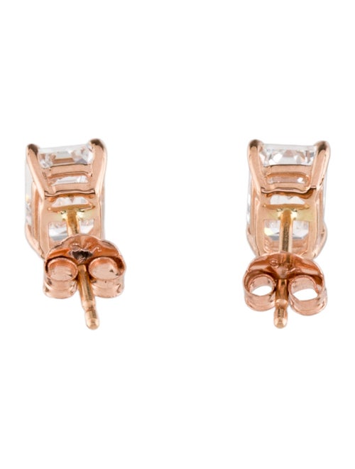 Earrings 14K 1.50ctw Lab-Grown Diamond Solitaire Stud Earrings