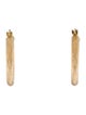 Earrings 14K Texture Hoop Earrings