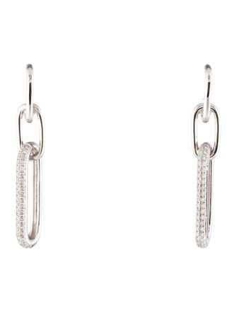 Earrings 14K Diamond Link Drop Earrings