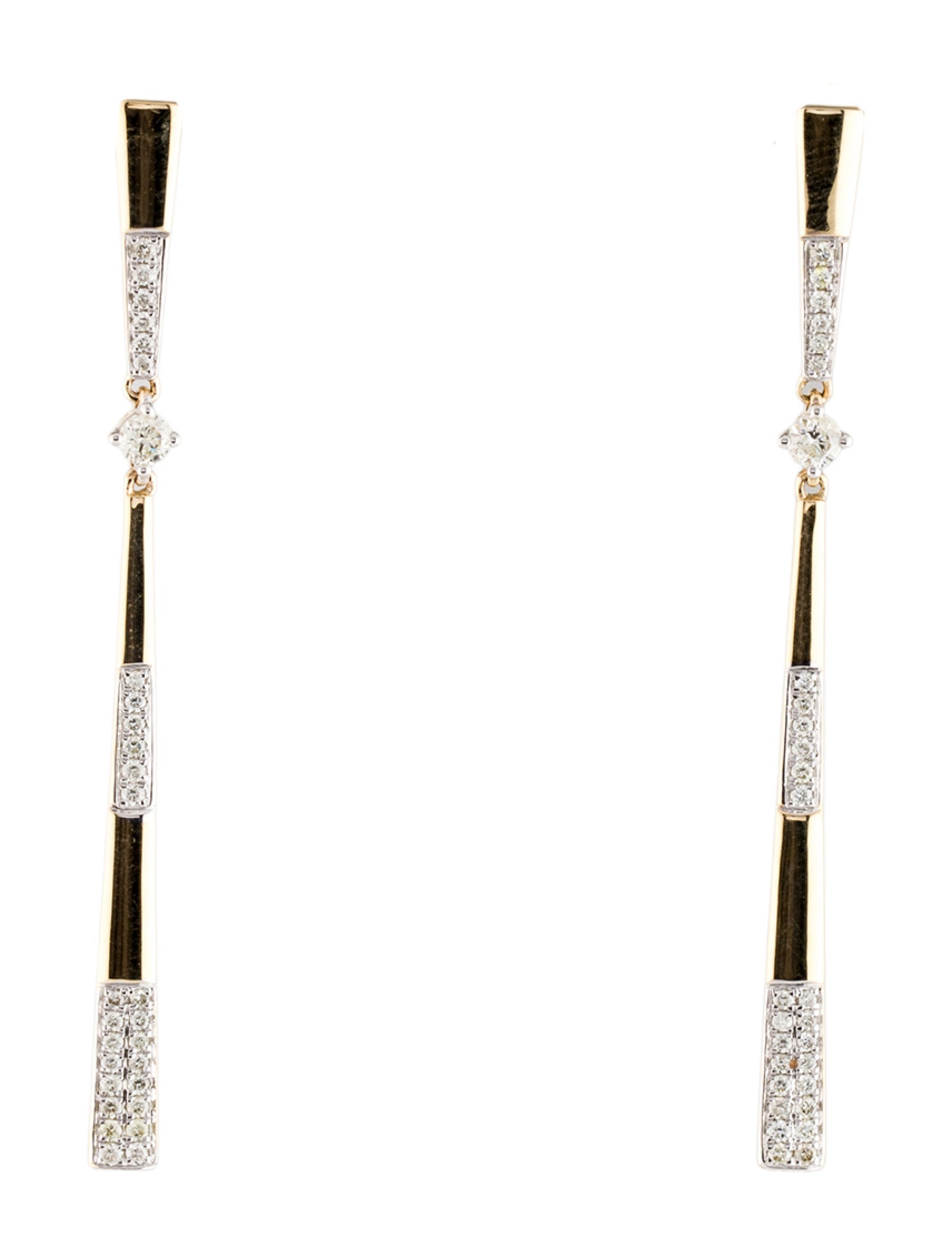 Earrings 14K Diamond Drop