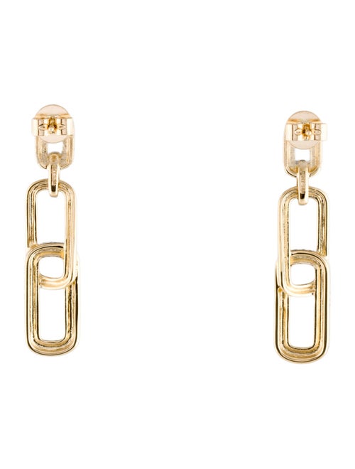 Earrings 14K Diamond Link Drop Earrings