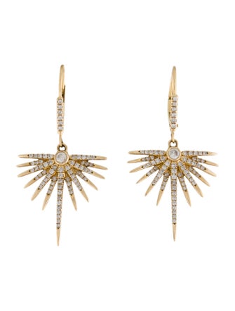 Earrings 18K Diamond Drop Earrings