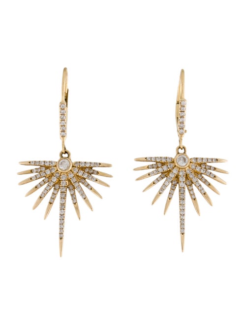 Earrings 18K Diamond Drop Earrings