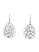 Earrings 18K Diamond Scrollwork Drop Earrings