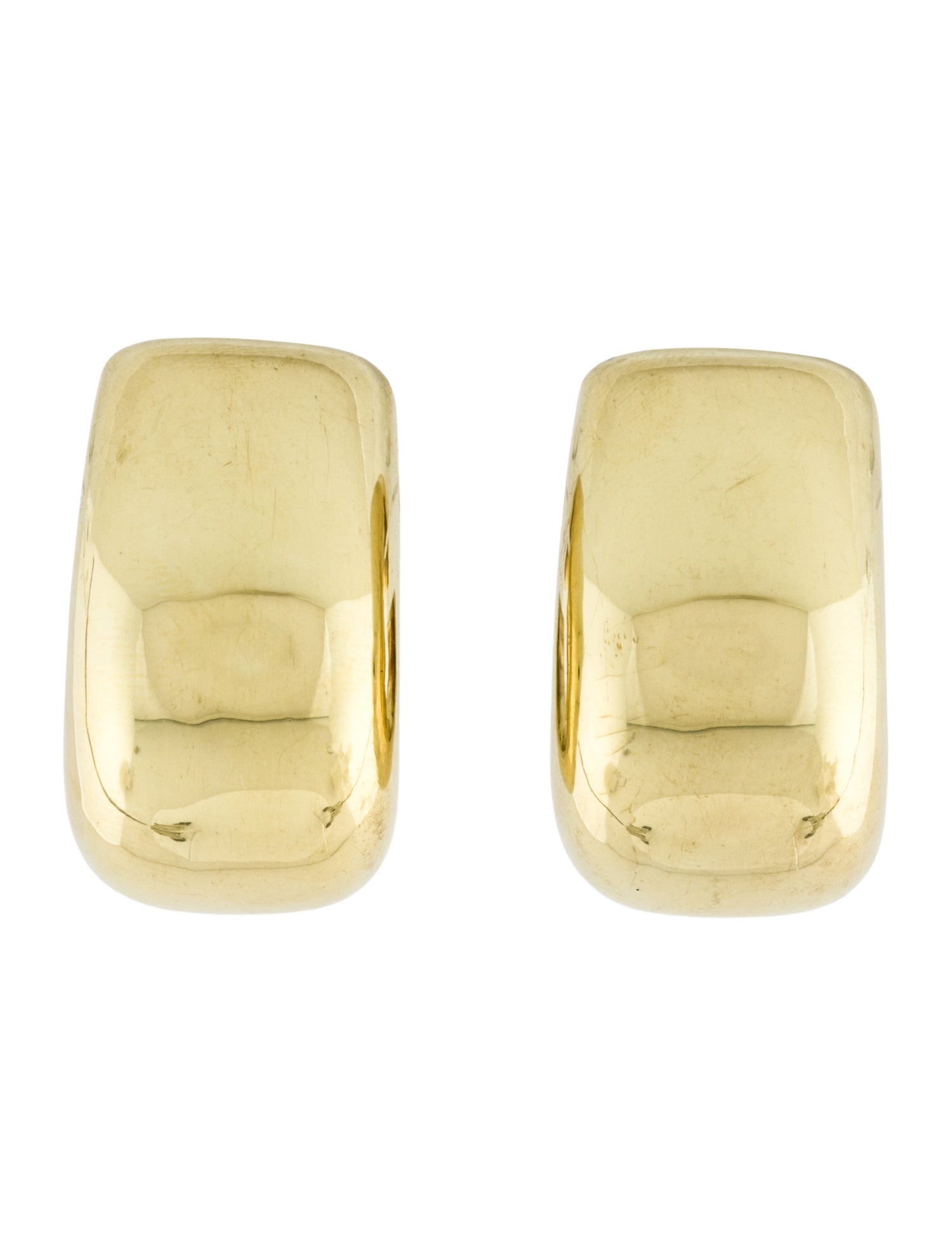 Earrings 18K Puffed Hook Drop