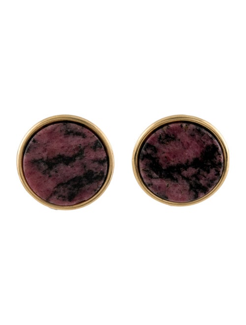Earrings 14K Rhodonite Stud Earrings