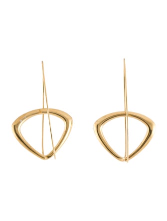 Earrings 18K Geometric Drop Earrings