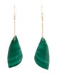 Earrings 14K Malachite Drop Earrings
