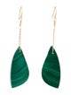 Earrings 14K Malachite Drop Earrings
