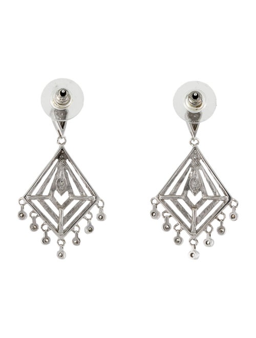 Earrings 14K Diamond Geometric Chandelier Earrings