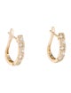 Earrings 14K Diamond Hoop Earrings
