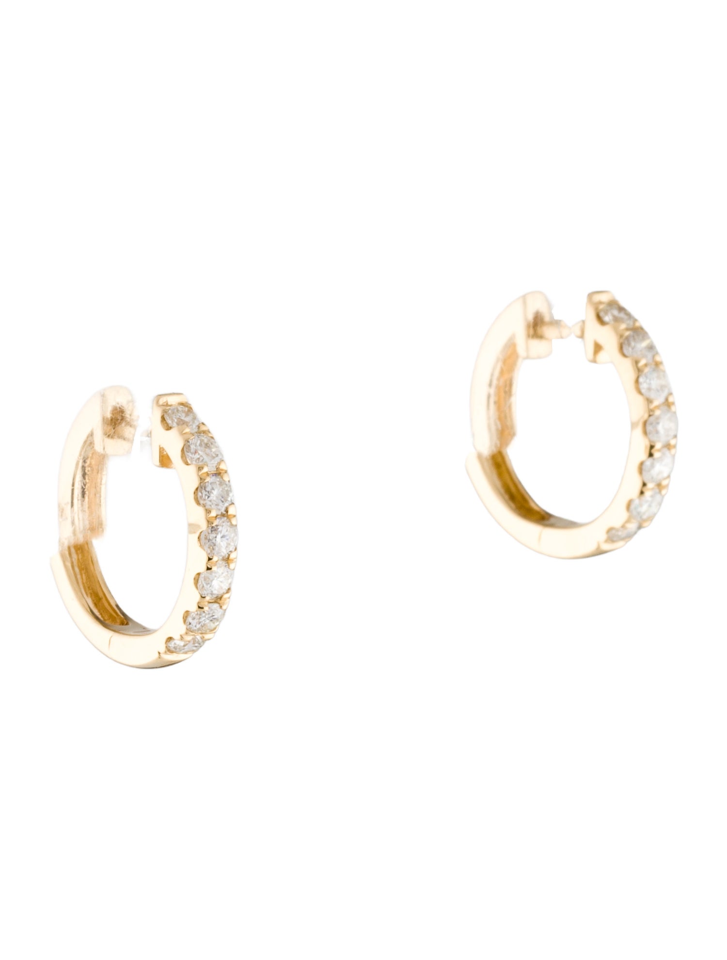 Earrings 14K Diamond Huggie