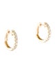 Earrings 14K Diamond Huggie Earrings