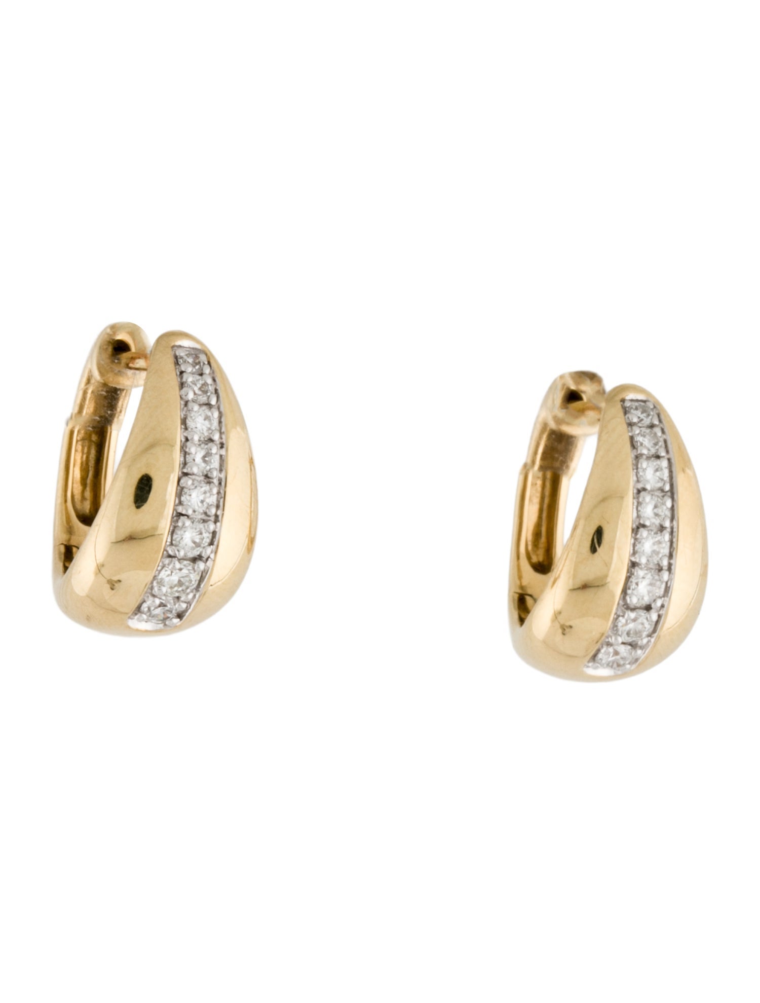 Earrings 10K Diamond Huggie
