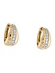 Earrings 10K Diamond Huggie Earrings