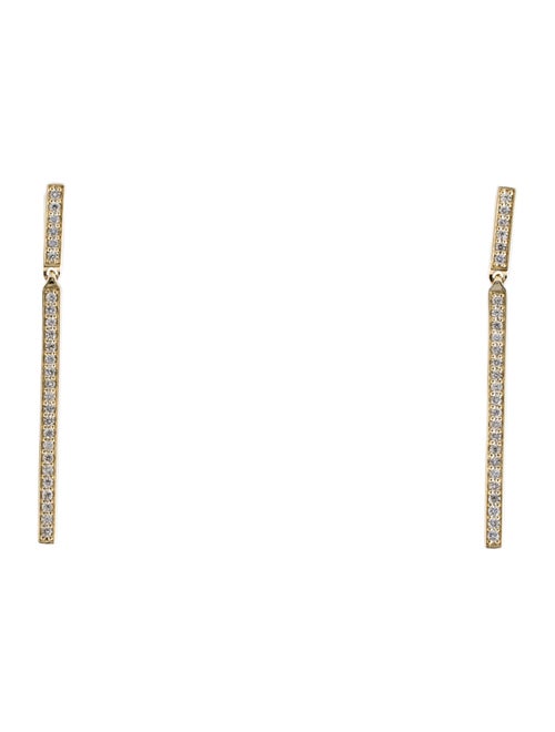 Earrings 10K Lab-Grown Diamond Bar Drop Earrings