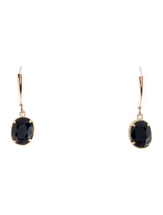 Earrings 10K 3.87ctw Sapphire Drop Earrings