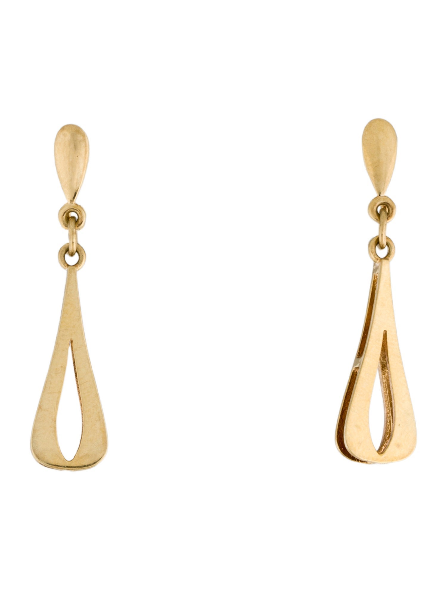 Earrings 14K Dangle Clip-On