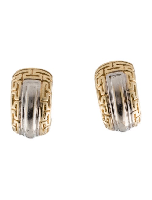 Earrings 14K Two-Tone Earclips